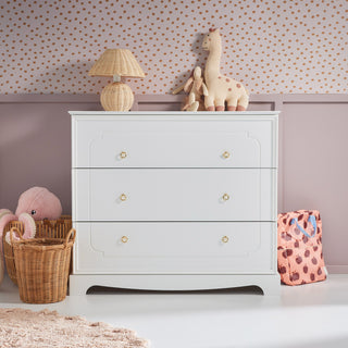 3-drawer changing table ROYAL Timeless white | Ona's furniture - kids room furniture