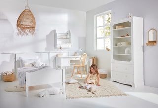 Bed 90x200 ROYAL Timeless white | Ona's furniture - kids room furniture