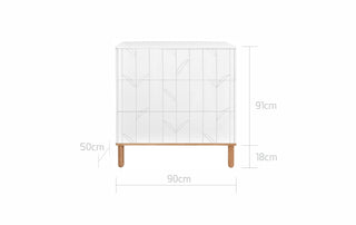 3-drawer changing table TOTEME BOTANIC | Ona's furniture - kids room furniture