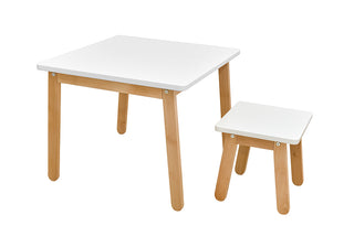 Stool WOODY Elegant white | Ona's furniture - kids room furniture