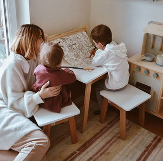 Table WOODY Snow | Ona's furniture - kids room furniture