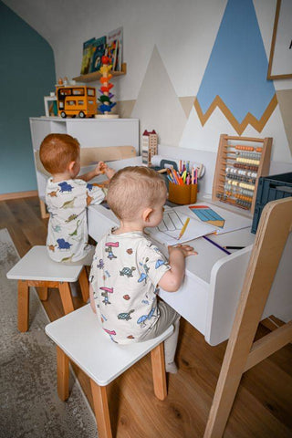 Stool WOODY Snow | Ona's furniture - kids room furniture