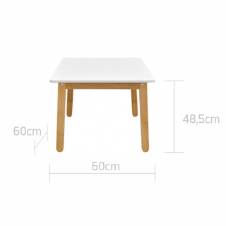 Table WOODY Snow | Ona's furniture - kids room furniture