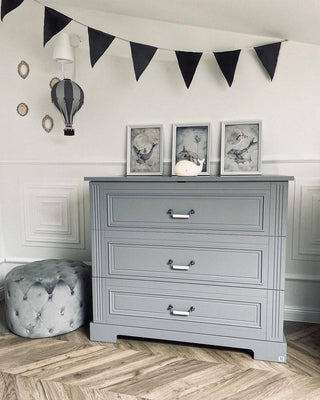 3-drawer changing table INES Neutral grey | Ona's furniture - kids room furniture